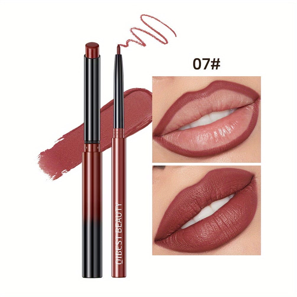KissICON Q2303-7# KissIcon Lipstick Lipliner Set- Matte Waterproof Lip Liner