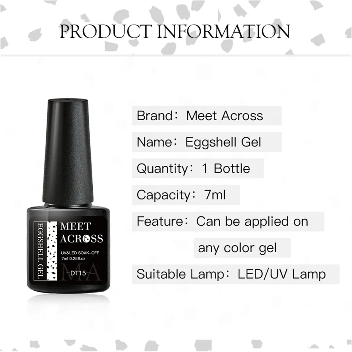 KissICON Q49697 Eggshell Gel Nail Polish Semi Permanent Soak Off