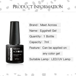 KissICON Q49697 Eggshell Gel Nail Polish Semi Permanent Soak Off