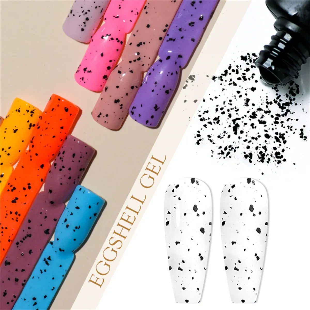 KissICON Q49697 Eggshell Gel Nail Polish Semi Permanent Soak Off