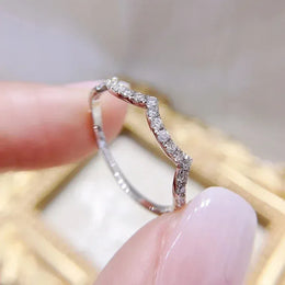 KissICON Q516 / 11 Huitan Wedding Band Eternity Rings Women Brilliant Round Zirconia Luxury Engagement Rings Thin Elegant Female Jewelry Drop Ship