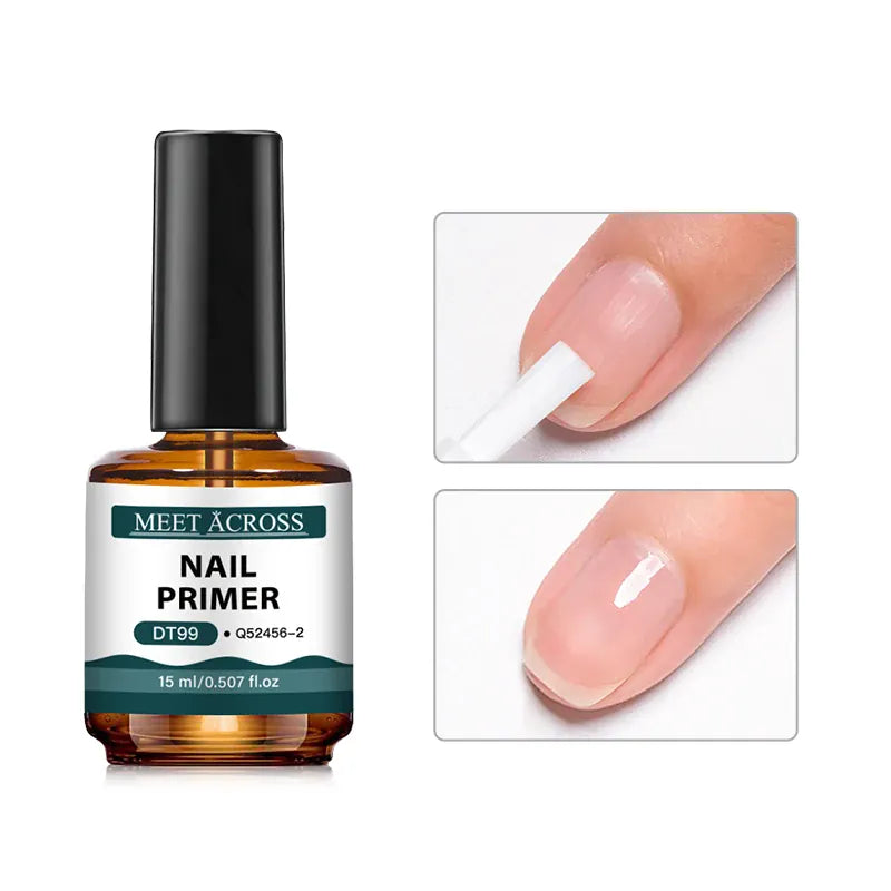 KissICON Q52456-2 MEET ACROSS 15ml Glass Bottle Nail Primer Nail