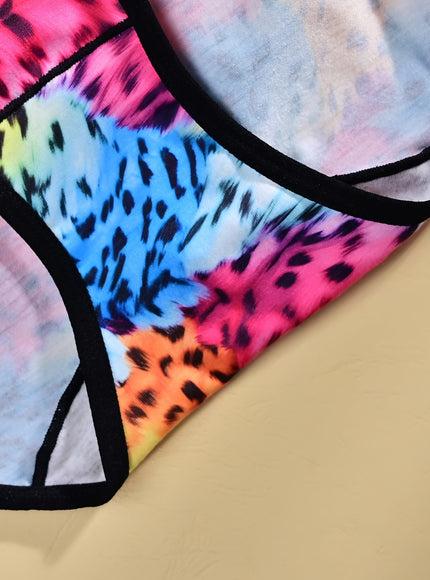 KissICON Quickdry Leopard Dance Briefs – 6pk Curve