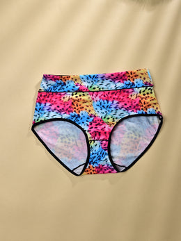 KissICON Quickdry Leopard Dance Briefs – 6pk Curve