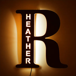 KissICON R Custom LED Name Lamp Personal Gift for Lovers  Family