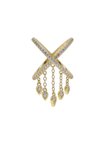 KissICON R563 / 6 Kissicon Bling CZ Multi Stacking Ring – Hypoallergenic
