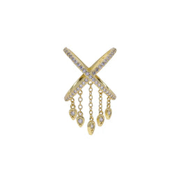 KissICON R563 / 6 Kissicon Bling CZ Multi Stacking Ring – Hypoallergenic
