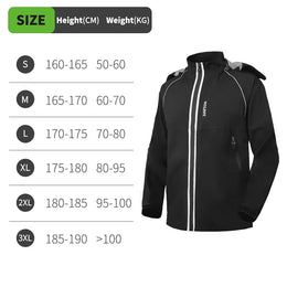 KissICON Rain Jacket only / XL Waterproof Motorcycle Rain Suit Reflective Jacket  Pants