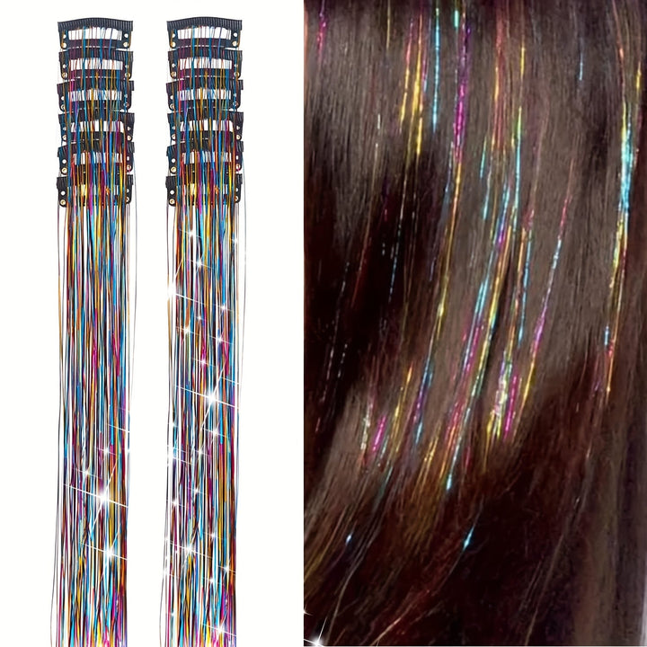 KissIcon Hair Tinsel Clip In Extensions - Heat