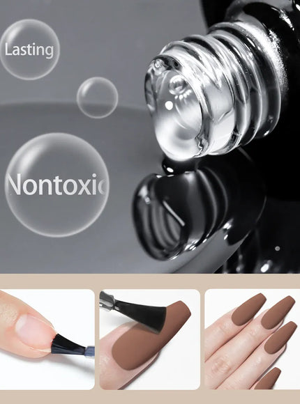 KissICON Rainbow Ghini 10ml matte top coat gel Nail