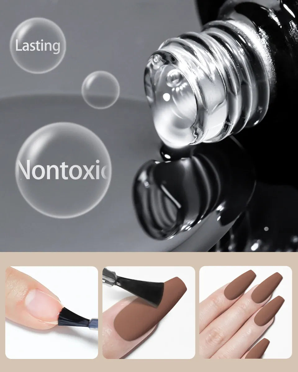 KissICON Rainbow Ghini 10ml matte top coat gel Nail