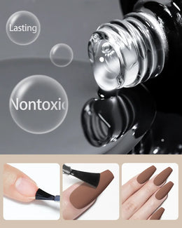 KissICON Rainbow Ghini 10ml matte top coat gel Nail