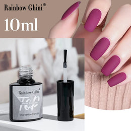KissICON Rainbow Ghini 10ml matte top coat gel Nail