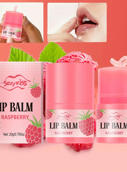 KissICON Raspberry KissIcon Moisturizing Lip Balm - Deep Hydration Soft