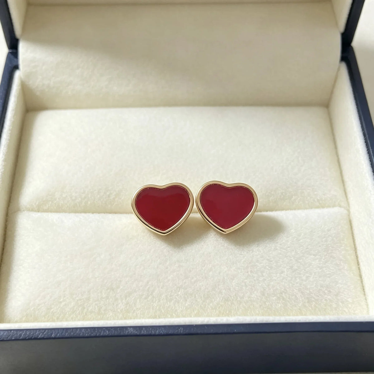 KissICON Red 1 Heart‑Shaped Jewellery Women's Necklace Bracelet Earrings S925 Silver Plating Rose Gold 5A Zircon High-End Exquisite Party Gift