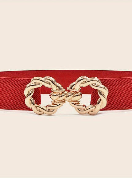 jkthpu-45 Red / 2XL Chic Slimming Elastic Waist Belt Versatile for Any Style
