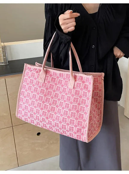 KissICON Red Bridal Tote – Wedding Work Purse