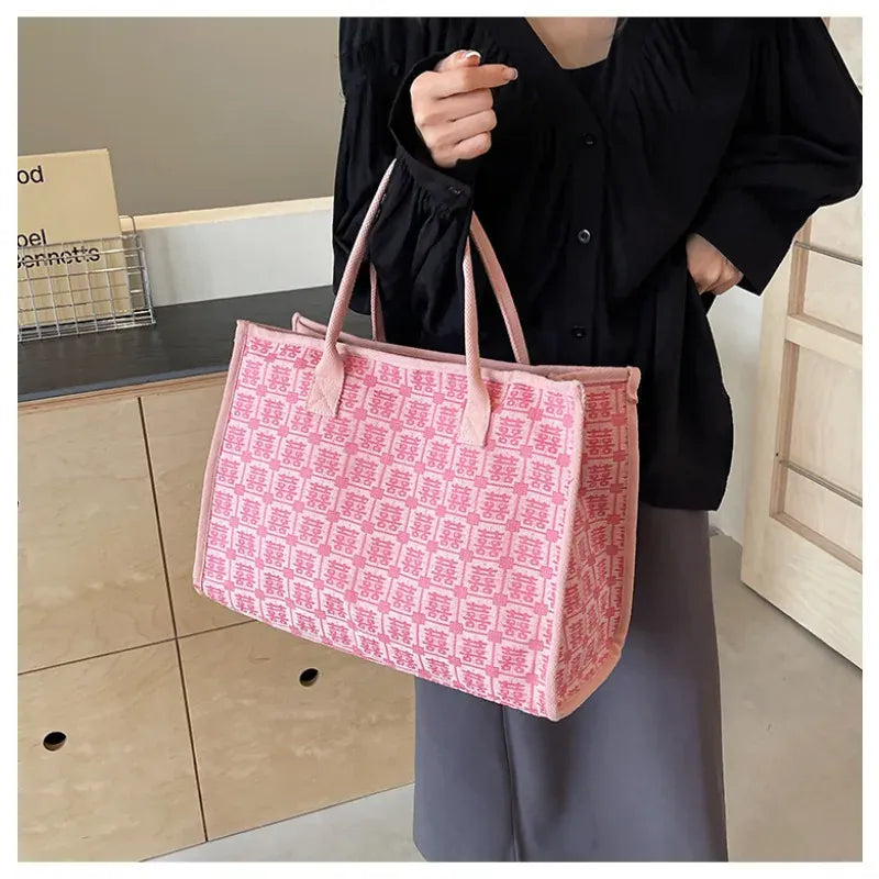 KissICON Red Bridal Tote – Wedding Work Purse