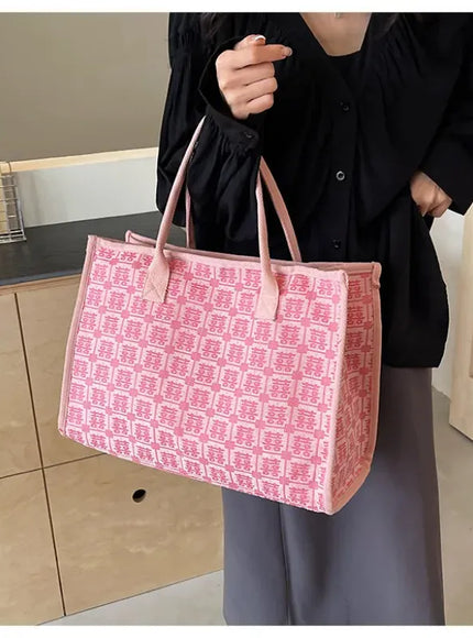 KissICON Red Bridal Tote – Wedding Work Purse