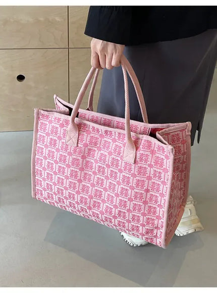 KissICON Red Bridal Tote – Wedding Work Purse