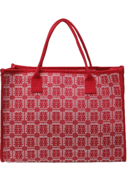 KissICON Red Bridal Tote – Wedding Work Purse