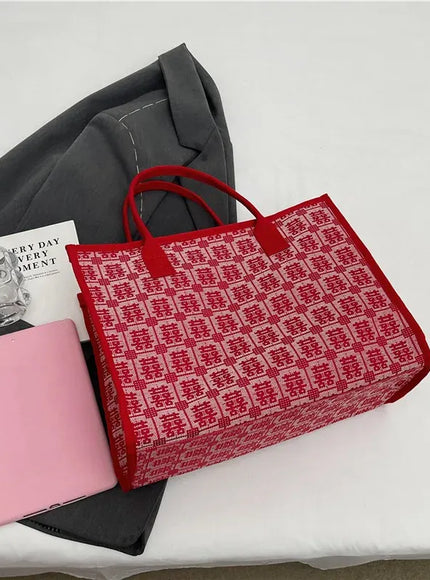 KissICON Red Bridal Tote – Wedding Work Purse