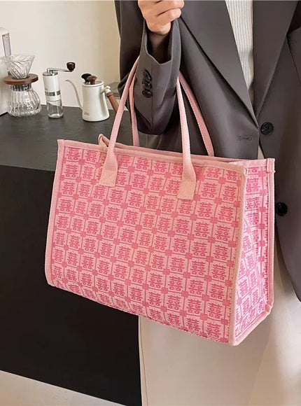 KissICON Red Bridal Tote – Wedding Work Purse