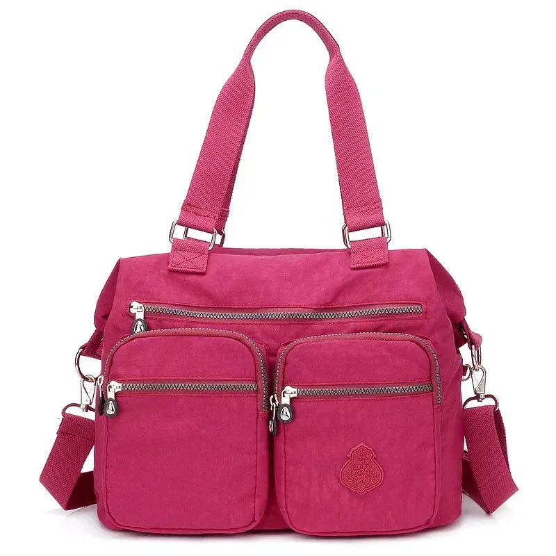 KissICON Red / CHINA Women's Top-handle Big Handbag – Nylon Bags Waterproof