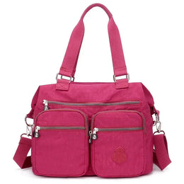 KissICON Red / CHINA Women's Top-handle Big Handbag – Nylon Bags Waterproof