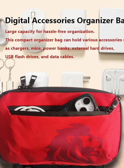 KissICON Red Data Cable Digital Storage Charger Power Bank
