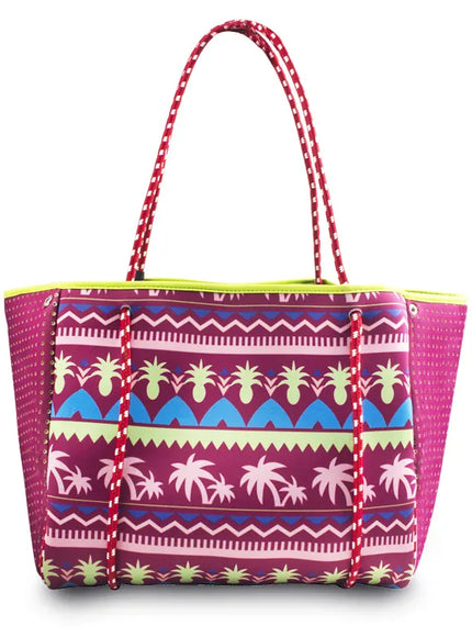 KissICON Red Fashionable Large-capacity Durable Tote – Women's Outing