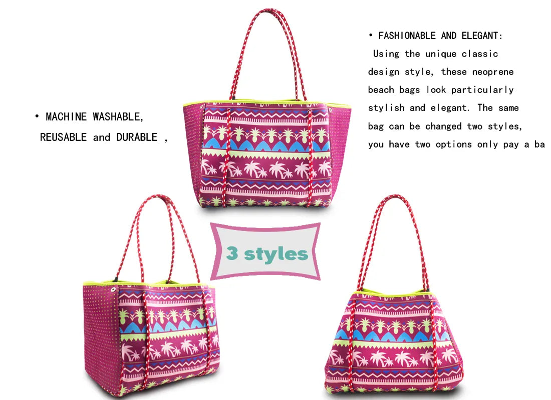 KissICON Red Fashionable Large-capacity Durable Tote – Women's Outing