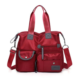 KissICON Red Handbag – Women's Waterproof Shopping
