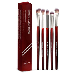 KissICON Red KissIcon Maange 5pcs Eye Shadow Brush Set -