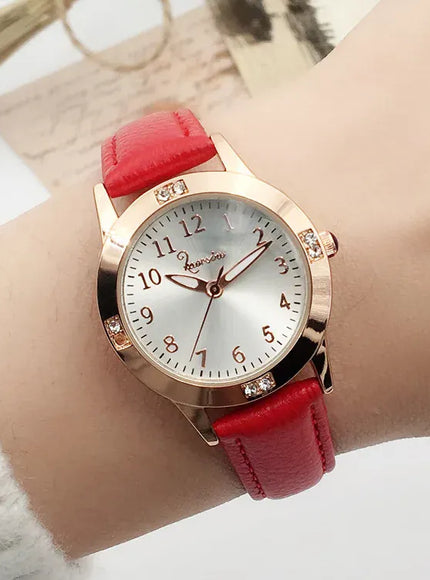 KissICON Red KissIcon UTHAI Girls Watch Waterproof - Cute Timepiece