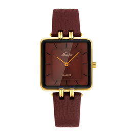 KissICON Red KissIcon Women Watch - Wine Red Square Waterproof