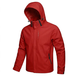 KissICON Red / M Mens Lightweight Waterproof Windproof Outdoor Jacket