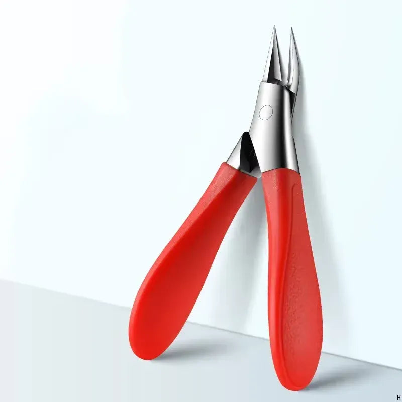 KissICON Red 💋 Nail Scissors Manicure Tools - Anti Splash