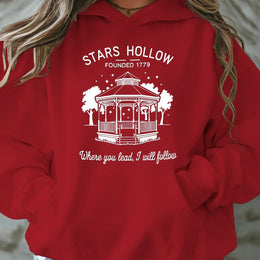 jkthpu-45 Red / UK 16 [Plus Size Stars Hollow Sweatshirt] Plus Size Stars