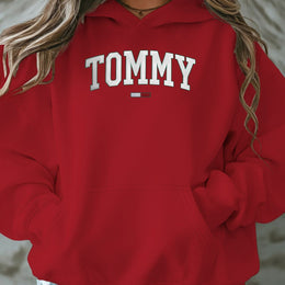 jkthpu-45 Red / UK 16 Plus Size - TOMMY Women'S Plus-Size Casual Hooded