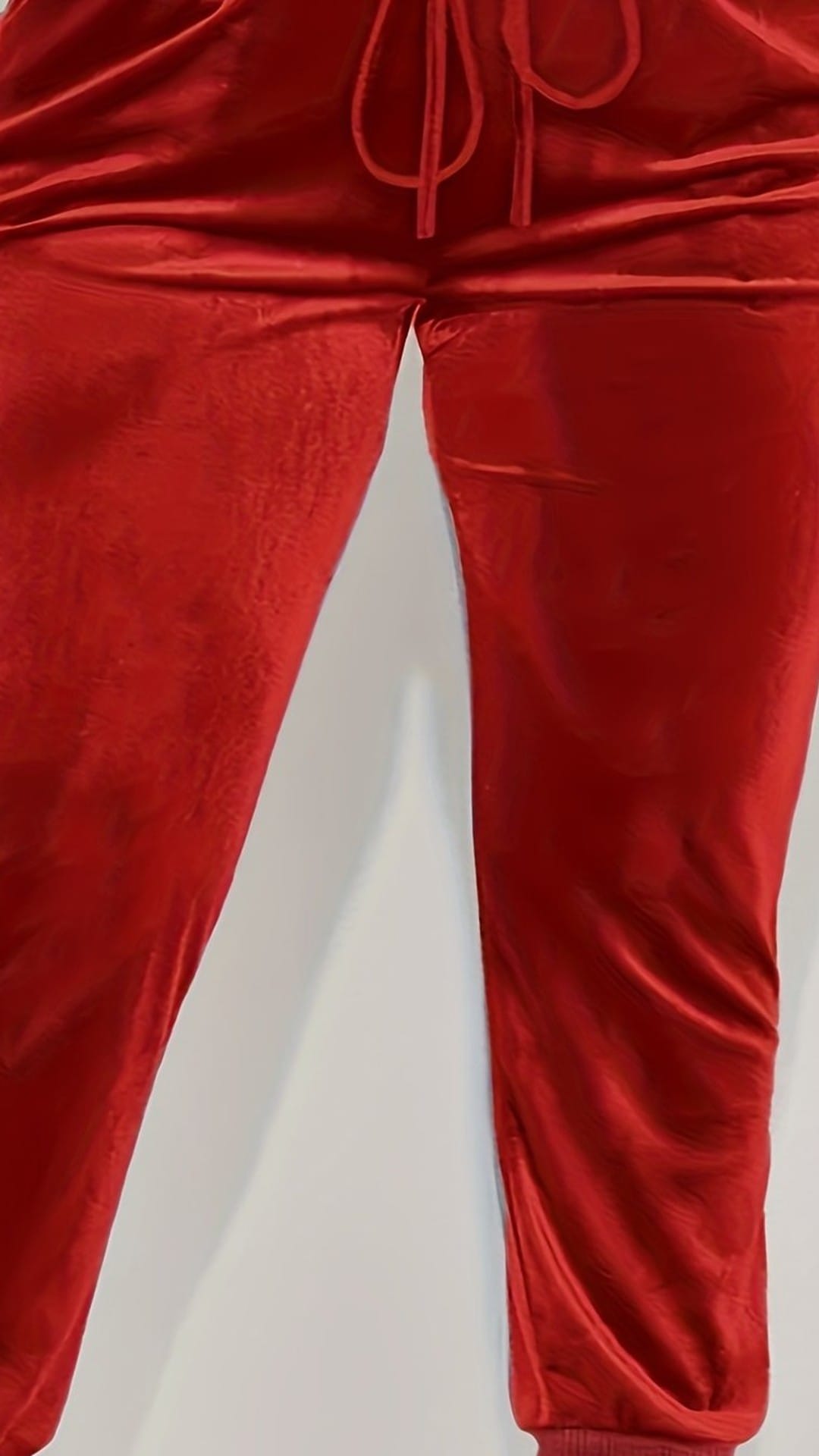 jkthpu-45 【Red】 / UK 18 Elegant Plus Size Stretchy Ribbed Winter Pants