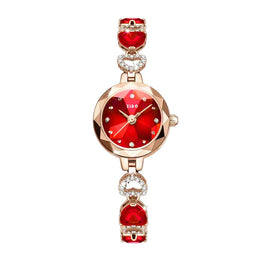 KissICON Red UTHAI L92 Womens Watch Crystal Inlaid Diamond -