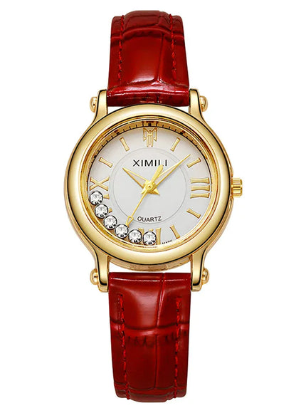 KissICON Red 💋 UTHAI Womens Ball Watch - Smart Fashion