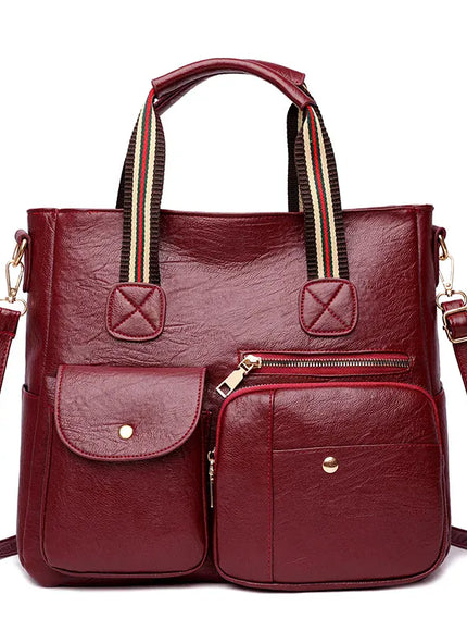 KissICON red Women's Handbag – Shoulder Purse Vintage