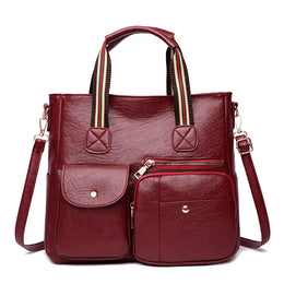 KissICON red Women's Handbag – Shoulder Purse Vintage