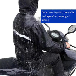 KissICON Reflective Weatherproof Full Body Rain Suit for Riding