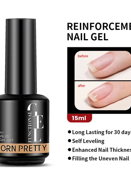KissICON Reinforcement Gel KissIcon Born Milky Pink Rubber Base Gel 15ml