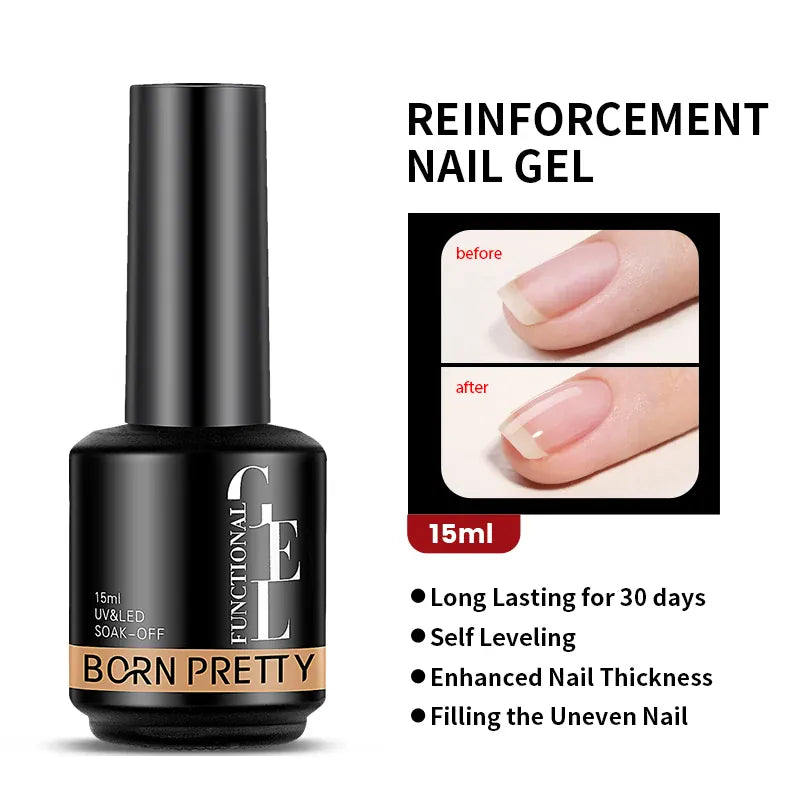 KissICON Reinforcement Gel KissIcon Born Milky Pink Rubber Base Gel 15ml