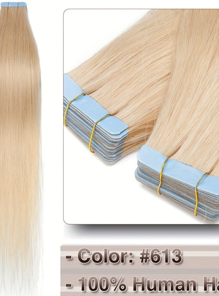 KissICON Remy Straight Tape In Hair Extensions 18 26