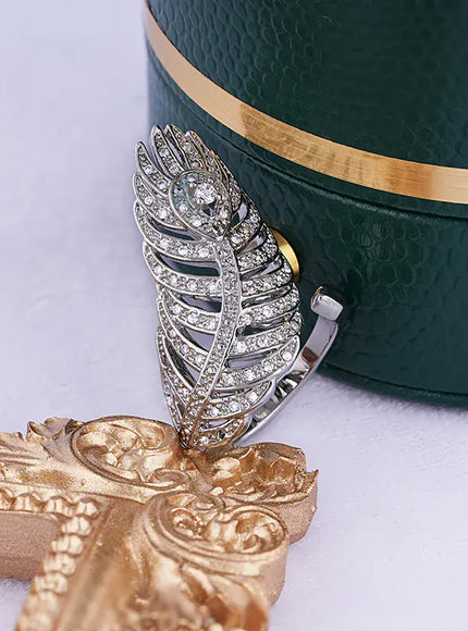 KissICON resizable KissIcon 925 Silver Ring For Women - Adjustable Zircon
